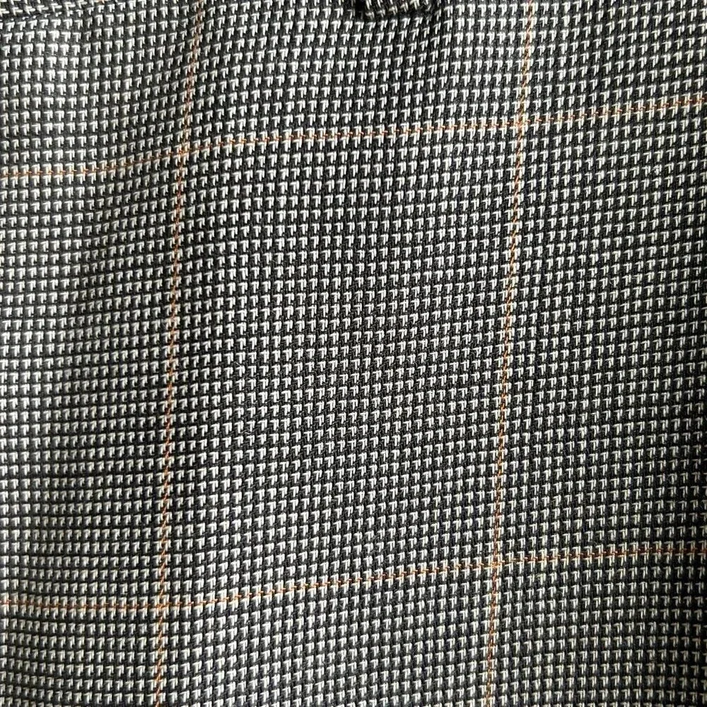 Polo Ralph Lauren Men’s Brown Plaid Mohair Wool Blend Slacks Size 34 Waist